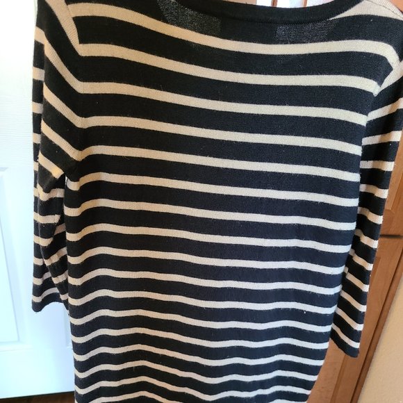 Sweater dress stripped knit t shirt dress … - Picture 6 of 6